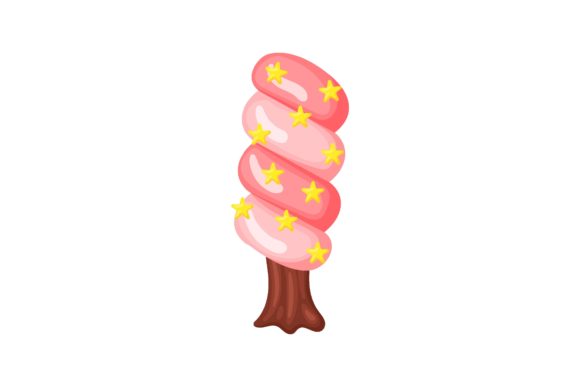 Candie: The Fantasy Dessert Vector Illustration