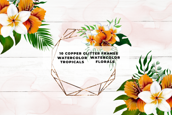Copper Glitter Tropical Floral Border: A Strategic Asset for Creators and Businesses