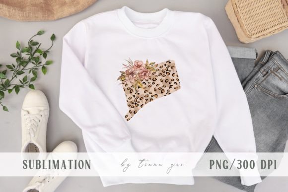 Crafting Connecticut Pride: The Strategic Power of Floral Connecticut State Map Sublimation