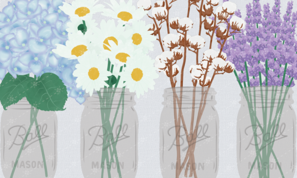 Embrace the Charm: Mason Jar Farmhouse Floral Graphics in Modern Crafting