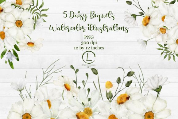 Floral Daisy Watercolor Bouquets: A Canvas for Your Creative Voice