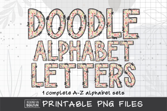 Floral Sublimation Alphabet for Mother's Day Design