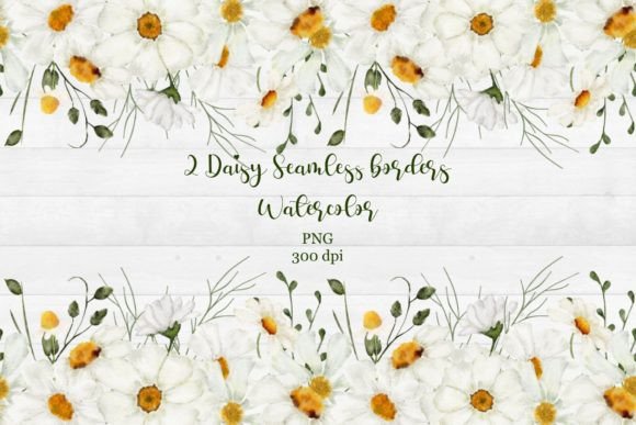 Practical Applications of Watercolor Floral Daisy Seamless Borders