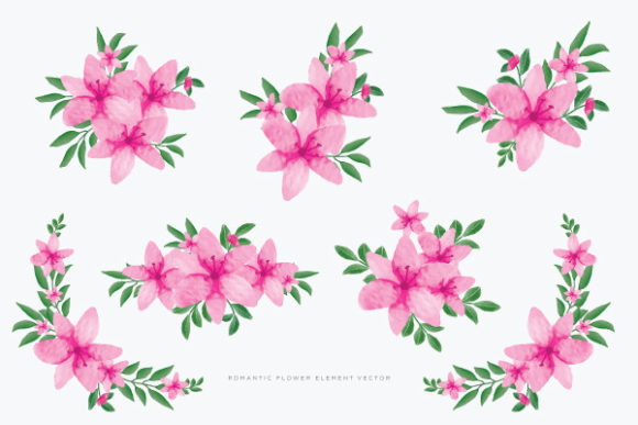 Romantic Flowers: Bringing the Softness of Watercolor to Your Creative Projects