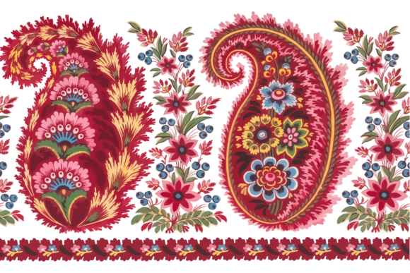 Seamless Vintage Paisley Floral Pattern Explained