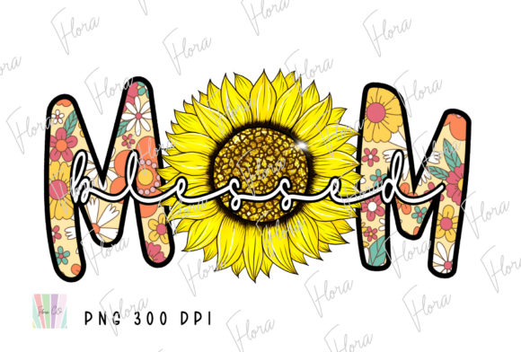 The Blessed Mom Sunflower Floral Sublimation Design: A Versatile Asset for Creative Workflows