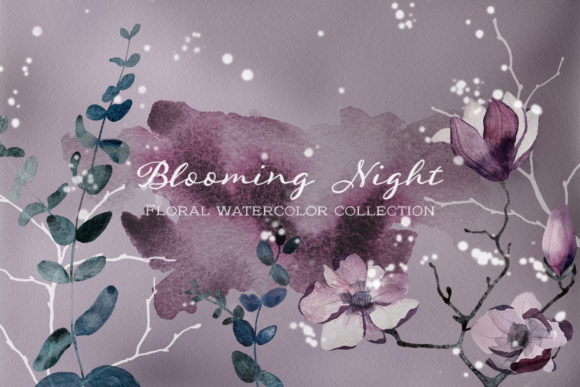 The Blooming Night Floral Collection: An Artistic Toolkit for Design