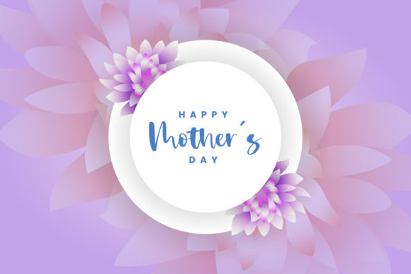 The Charm of Mothers Day Floral Card with Flower