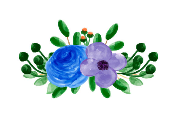 The Convergence of Art and Nature: Floral Arrangement with Watercolor