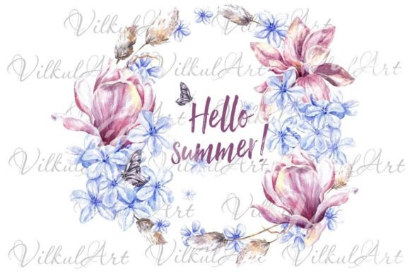 The Hello Summer Floral Sublimation Wreath: A Versatile Design Asset